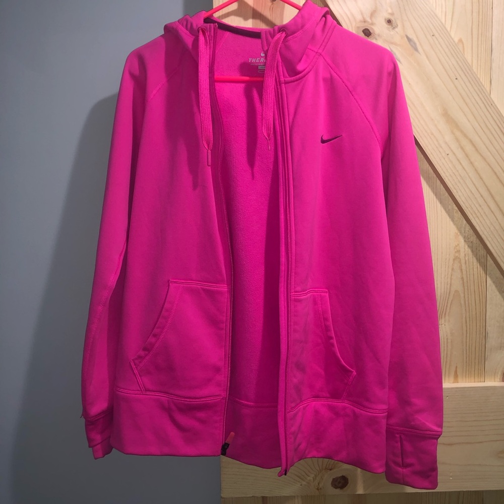 Pink nike jacket